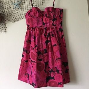 Victoria’s Secret Rose Print Bustier Dress